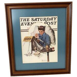 Norman Rockwell “Missing the Dance” Saturday Evening Post Cover Print 1/23/1937